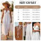 💘Valentijnsaanbieding: 50% Korting!👗Halternek Rugloze Gelaagde Maxi-Jurk – Bohemian Chic & Fladderend Comfortabel!