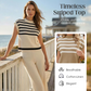 🎁2026 Nieuw binnen 50% KORTING💥Tweedelige set die comfort en stijl moeiteloos combineert💕Gestreepte Top & Wijde Broek – Jouw Nieuwe Zomercombi