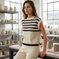 🎁2026 Nieuw binnen 50% KORTING💥Tweedelige set die comfort en stijl moeiteloos combineert💕Gestreepte Top & Wijde Broek – Jouw Nieuwe Zomercombi