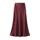 🔥 AANBIEDING – Glanzende Satijnen Rok met Hoge Taille | Tijdloos, Elegant & Nu 50% Korting