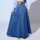📢📢 50% KORTING!!👗 Vintage A-lijn maxirok – hoog taille, tijdloos & veelzijdig! ✨🌸