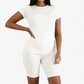 🔥Tijdelijke aanbieding – 2-delige set met sporttop en korte broek voor dames ✨ Mooie stijl en de hele dag comfort ✨