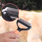 🐾 50% KORTING! 🧹 Dubbelzijdige vachtverzorgingsborstel voor huisdieren – Verwijdert losse haren effectief, zachte borstelharen & perfect voor honden en katten 🐶
