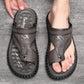 👣 TIJDELIJK 50% KORTING! 🌿 Ademende, zachte leren outdoorsandalen voor heren (ook in grote maten) – ondersteunend, antislip, instapmodel 🌲