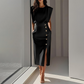 🎁2026 Nieuw binnen 50% KORTING💥Elegante Dames Midi-jurk met Split