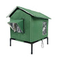 🏠 Slechts voor korte tijd: 50% korting + gratis verzending! 🐈 Verhoogd kattenhuis voor buiten, geschikt voor alle weersomstandigheden – waterdicht, geïsoleerd, opvouwbaar 🌧️