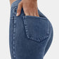 🎁2026 Nieuw binnen 50% KORTING💥Legging van stretchdenim met hoge taille en achterzakken