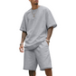 🎁2026 Nieuw binnen 50% KORTING💥Heren Losse Sportset (T-shirt + Short) | Oversized Fit | Trekkoord Taille | 8 Kleuren