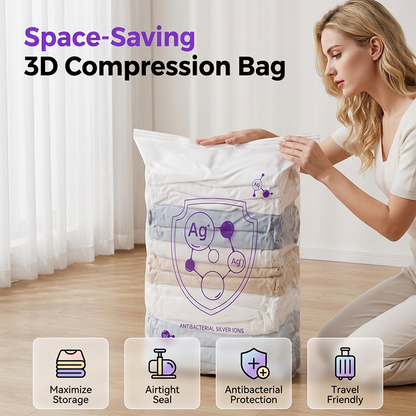 💐 2 kopen, 1 gratis! Vacuümopbergzakken – Bespaar 80% ruimte voor kleding en beddengoed 📦💨 【Beperkte aanbieding】