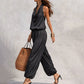 👗 TIJDELIJK 50% KORTING! ✨ Mouwloze Cowlneck Jumpsuit – Halter, Wijde Pijp, Elegant 🍷