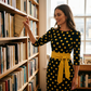 👗🌸 Elegante retro jurk met stippen – tijdloos, vrouwelijk en veelzijdig – perfect voor dagelijks gebruik, op kantoor en speciale gelegenheden.
