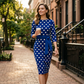 👗🌸 Elegante retro jurk met stippen – tijdloos, vrouwelijk en veelzijdig – perfect voor dagelijks gebruik, op kantoor en speciale gelegenheden.