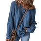 Casual dames-top met ronde hals en lange mouwen