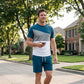 👕 50% KORTING NU! 🎨 Heren Colorblock T-shirt & Shorts Set – Zachte katoen & ademend – Perfect voor zomer, sport of ontspanning – stijlvol en comfortabel 🩳✨
