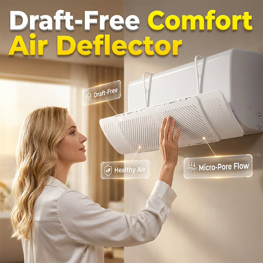 Uitschuifbare winddeflector voor airconditioners, wandmontage