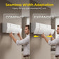 Uitschuifbare winddeflector voor airconditioners, wandmontage