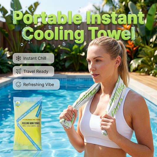 🧊💦 Direct verkoelende handdoek – draagbaar, ademend, perfect voor workouts en op reis!