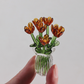 ⏳ FLASH SALE! ✨ Mini Glasboeket | Elegant Cadeau 🎀 | Hoogte ca. 6cm | HALF PRICE 🎉