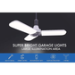 Opvouwbare LED-plafondlamp voor de garage
