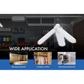 Opvouwbare LED-plafondlamp voor de garage