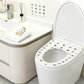 🚽🛡️ Wegwerp toiletbrilhoes – waterdicht, universele pasvorm, handig voor op reis!