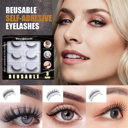 🥳2026 IN DE AANBIEDING 🥳💞 MEER DAN 50.000 VERKOCHT! 👁️✨ Herbruikbare zelfklevende valse wimpers – geen lijm nodig, gewoon aanbrengen en gaan. Natuurlijke krul, herbruikbaar en gemakkelijk te verwijderen. Een echte gamechanger in schoonheid! 💕🌸