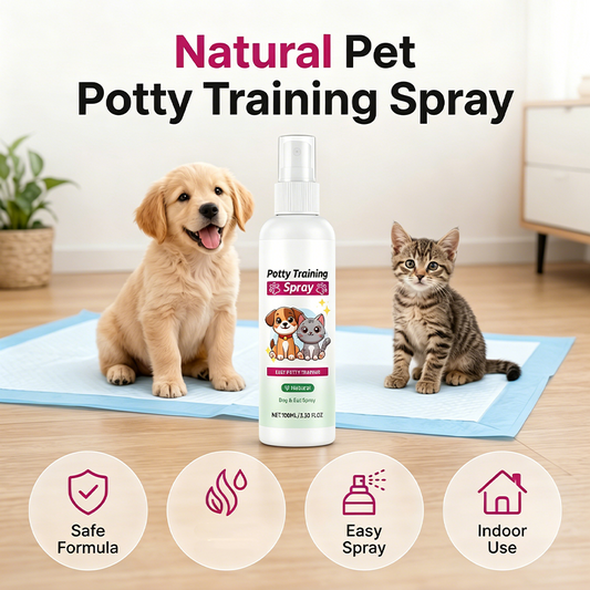 💥【LIMITED TIME 50% OFF】🔥 Natuurlijke Zindelijkheidsspray voor Huisdieren | Plantaardige Lokstoffen | Feromoonnabootsend | Voor Honden & Katten | 30/50/100ml
