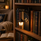 Miniatuur retro straatlantaarn boekensteunlamp