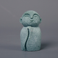 💥【LIMITED TIME 50% OFF】🔥 Mini Zen Monnik Beeldje | Natuurlijke Blauwe Steen | Glimlachend Gezicht | Miniatuurlandschap Accessoire | Bureau/Bonsai/Terrarium Decoratie | Meerdere Stijlen