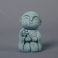 💥【LIMITED TIME 50% OFF】🔥 Mini Zen Monnik Beeldje | Natuurlijke Blauwe Steen | Glimlachend Gezicht | Miniatuurlandschap Accessoire | Bureau/Bonsai/Terrarium Decoratie | Meerdere Stijlen