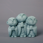 💥【LIMITED TIME 50% OFF】🔥 Mini Zen Monnik Beeldje | Natuurlijke Blauwe Steen | Glimlachend Gezicht | Miniatuurlandschap Accessoire | Bureau/Bonsai/Terrarium Decoratie | Meerdere Stijlen