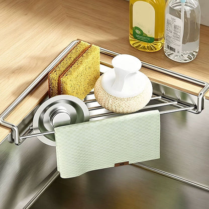💧🧽 50% KORTING! Alsof je een onzichtbare butler in je gootsteenhoek hebt die je sponzen droog en je aanrecht vrij houdt! Geen waterplassen meer, geen rommel – alleen een opgeruimde gootsteen.