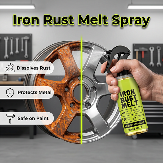 💥【LIMITED TIME 50% OFF】🔥 IJzerroestsmeltspray | Lost Roest Direct Zonder Lakschade | pH-Neutraal | Laat Beschermende Laag Achter | Auto/Gereedschap/Tuin | 100ml