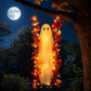 🔥🎁 Nieuw product – 50% korting 🔥Hangende Halloween-spookfiguur op schommel met op afstand bedienbare LED-verlichting en esdoornbladeren