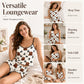 📢📢50% KORTING !! ⏰Zomerse ‘Sleepless’ nachthemdset met spaghettibandjes