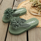 Dames teenslippers met bloemenprint lichtgewicht zomerslippers