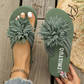 Dames teenslippers met bloemenprint lichtgewicht zomerslippers