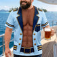 Grappig T-shirt voor heren met print van nepspieren