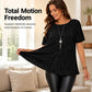 Flatterende geplooide blouse in grote maat