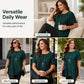 Flatterende geplooide blouse in grote maat