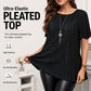 Flatterende geplooide blouse in grote maat