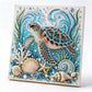 💥 Met 50% korting! 🔥 DIY-kunstparel schilderpakket – oceaan thema, 8 ontwerpen, 3D-textuur, premium zelfklevend canvas, mindfulness, ideaal cadeau 🐚