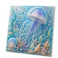 💥 Met 50% korting! 🔥 DIY-kunstparel schilderpakket – oceaan thema, 8 ontwerpen, 3D-textuur, premium zelfklevend canvas, mindfulness, ideaal cadeau 🐚