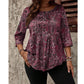 Blouse met paisleyprint voor dames in grote maten