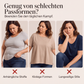 Damestop met korte mouwen, V-hals en gekruist design