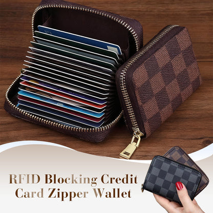RFID-blokkerende Creditcard Ritsportemonnee
