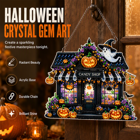 Halloween DIY Glitterkunst Hangende Ornament Kit