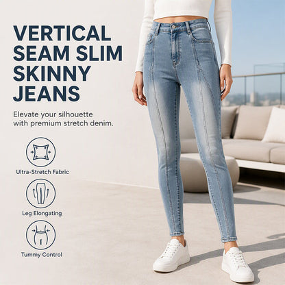 🎁Nieuwe collectie 55% korting💥Dames skinny jeans met hoge taille en afslankend effect
