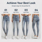 🎁Nieuwe collectie 55% korting💥Dames skinny jeans met hoge taille en afslankend effect