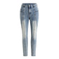 🎁Nieuwe collectie 55% korting💥Dames skinny jeans met hoge taille en afslankend effect